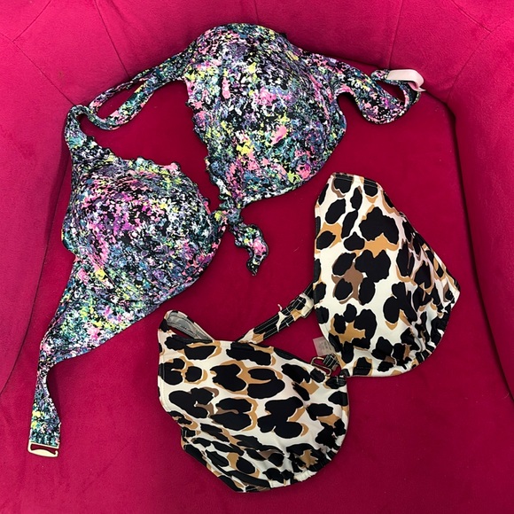 2 36DD bra top Victoria secret bathing suit tops - Picture 1 of 4